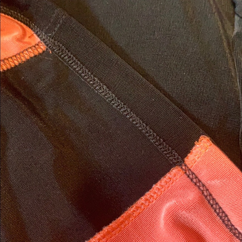 Citi Knit Black Wrinkle Resistant Zip Up Coral Accent Plus Jacket - Picture 6 of 12